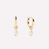 Frida Pearl Huggie Hoops - Lizzy G's Fine Gifts