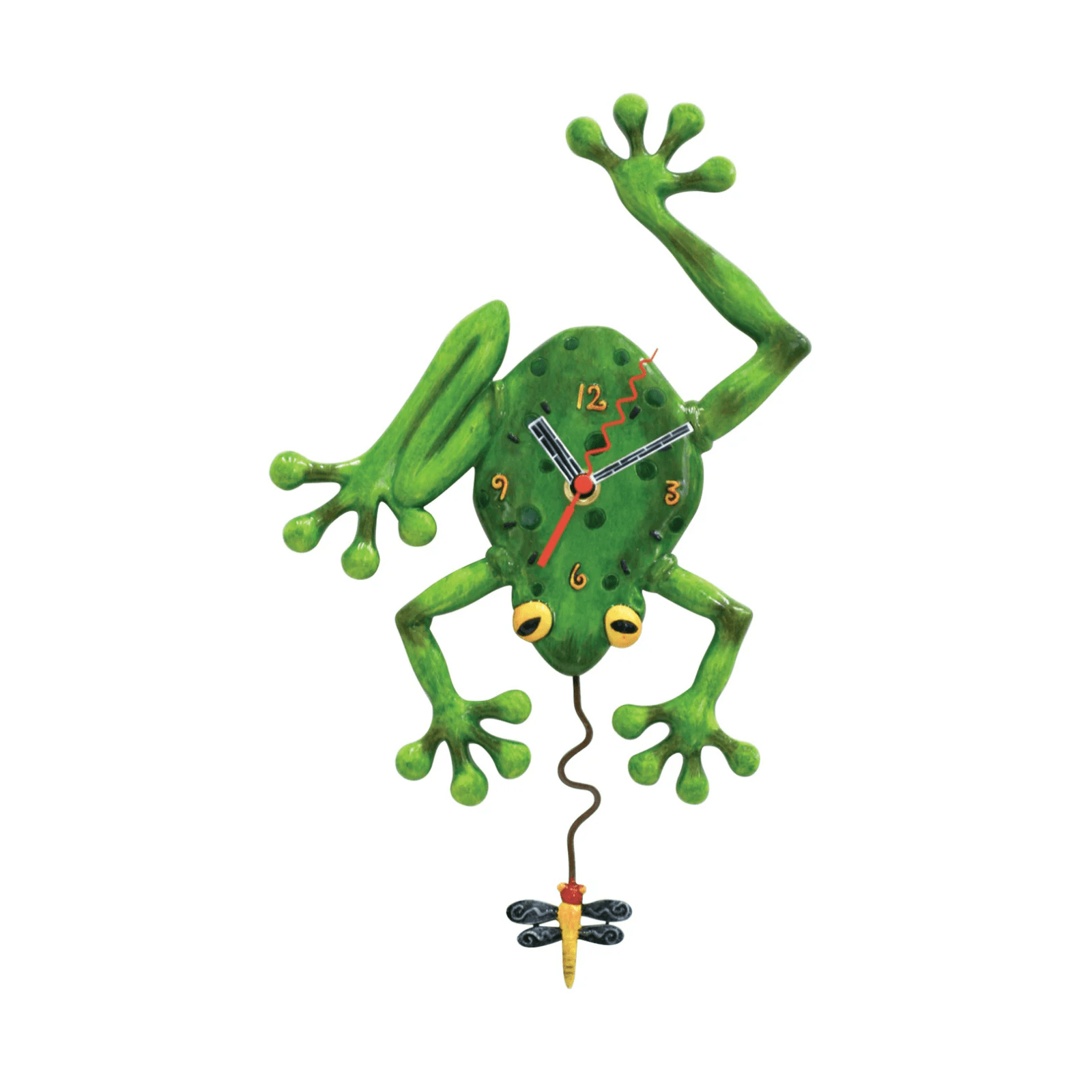 Frog & Fly Clock - Lizzy G's Fine Gifts