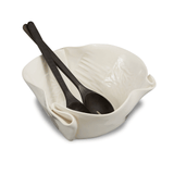 Funky Serving Bowl with Servers - Lizzy G's Fine Gifts