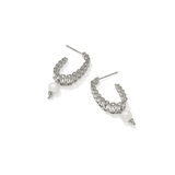 Gabriella Pearl Hoop Earrings - Lizzy G's Fine Gifts
