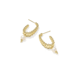 Gabriella Pearl Hoop Earrings - Lizzy G's Fine Gifts