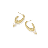 Gabriella Pearl Hoop Earrings - Lizzy G's Fine Gifts