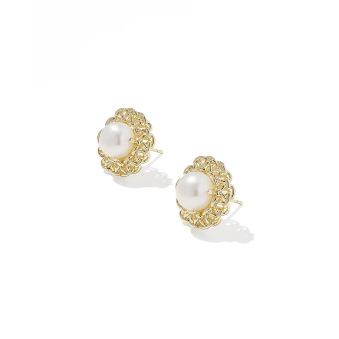 Gabriella Pearl Stud Earrings - Lizzy G's Fine Gifts
