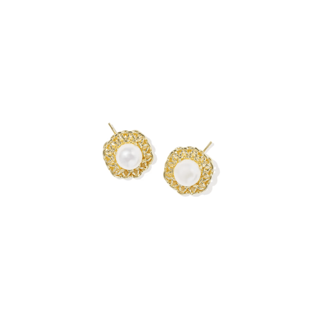 Gabriella Pearl Stud Earrings - Lizzy G's Fine Gifts