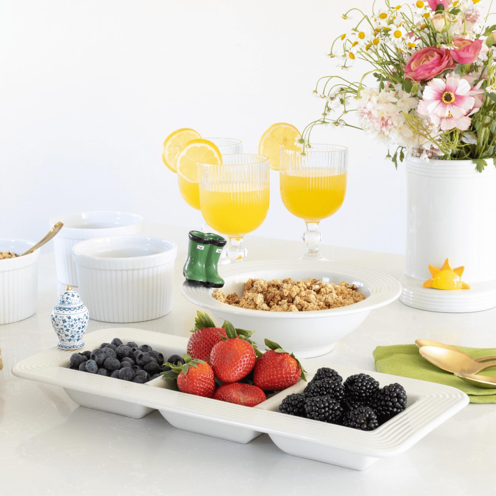 Garnish Three Part Serving Dish - Lizzy G's Fine Gifts