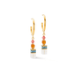 GeoCUBE® Fusion Summer Hoop Earrings Gold - Sunset - Lizzy G's Fine Gifts