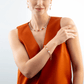 GeoCUBE® Fusion Summer Necklace Gold - Sunset - Lizzy G's Fine Gifts