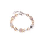 GeoCUBE® Grey & Gold Bracelet - Lizzy G's Fine Gifts