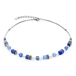 GeoCUBE® Iconic Lite Necklace Blue - Lizzy G's Fine Gifts