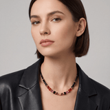 GeoCUBE® Precious Berry & Gold Mix Necklace - Lizzy G's Fine Gifts