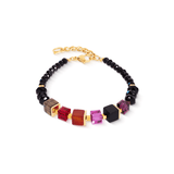 GeoCUBE®Precious Berry & Gold Mix Bracelet - Lizzy G's Fine Gifts