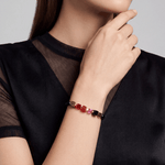 GeoCUBE®Precious Berry & Gold Mix Bracelet - Lizzy G's Fine Gifts