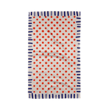 Geometry Dish Towel - Navy Fringe - Lizzy G's Fine Gifts