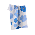 Geometry Tea Towel - Blue Blossoms - Lizzy G's Fine Gifts