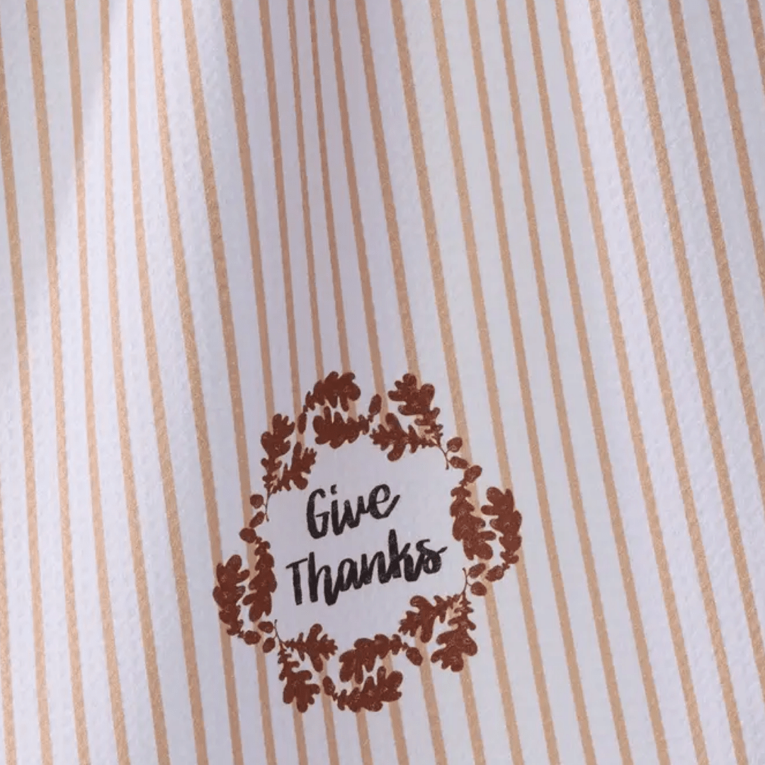 Geometry Tea Towel - Give Thanks - Lizzy G's Fine Gifts