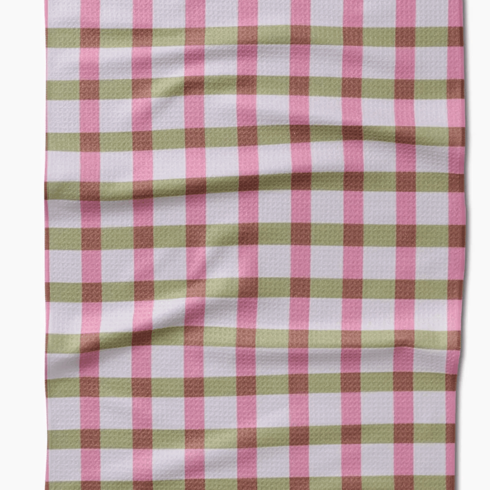 Geometry Tea Towel - Patricia Plaid - Lizzy G's Fine Gifts
