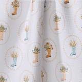 Geometry Tea Towel - Rainboots in Bloom - Lizzy G's Fine Gifts
