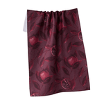 Geometry Tea Towel - Rich Garnet - Lizzy G's Fine Gifts