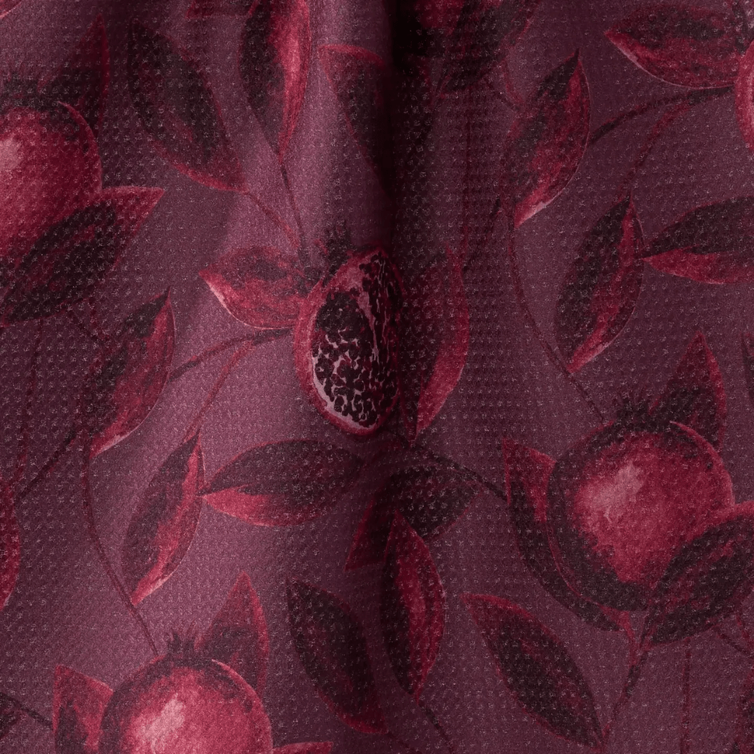 Geometry Tea Towel - Rich Garnet - Lizzy G's Fine Gifts