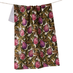 Geometry Tea Towel - Wild Fig - Lizzy G's Fine Gifts