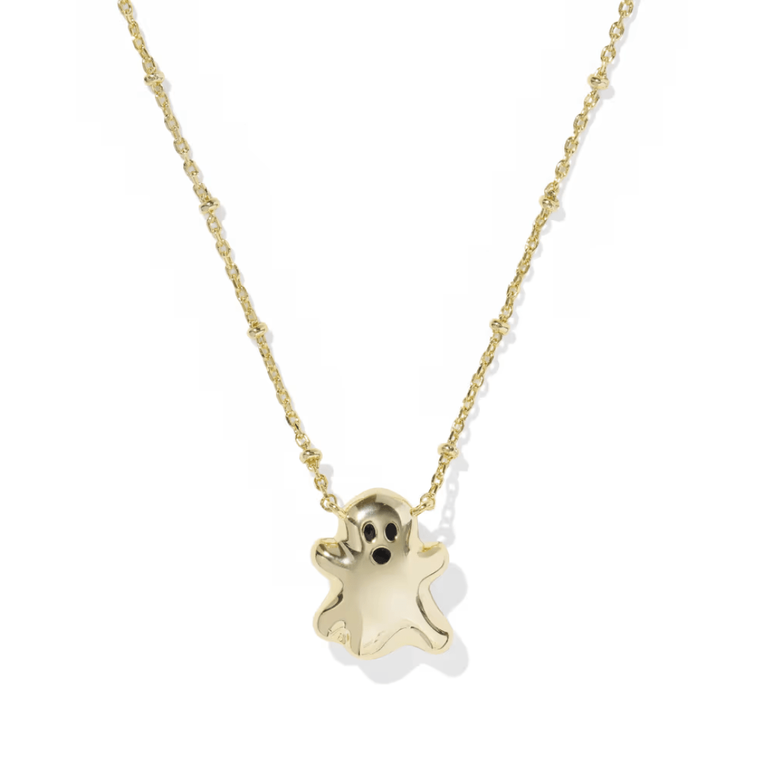 Ghost Pendant Necklace - Mother of Pearl - Lizzy G's Fine Gifts