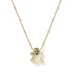 Ghost Pendant Necklace - Mother of Pearl - Lizzy G's Fine Gifts