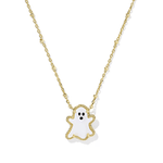 Ghost Pendant Necklace - Mother of Pearl - Lizzy G's Fine Gifts