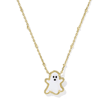 Ghost Pendant Necklace - Mother of Pearl - Lizzy G's Fine Gifts