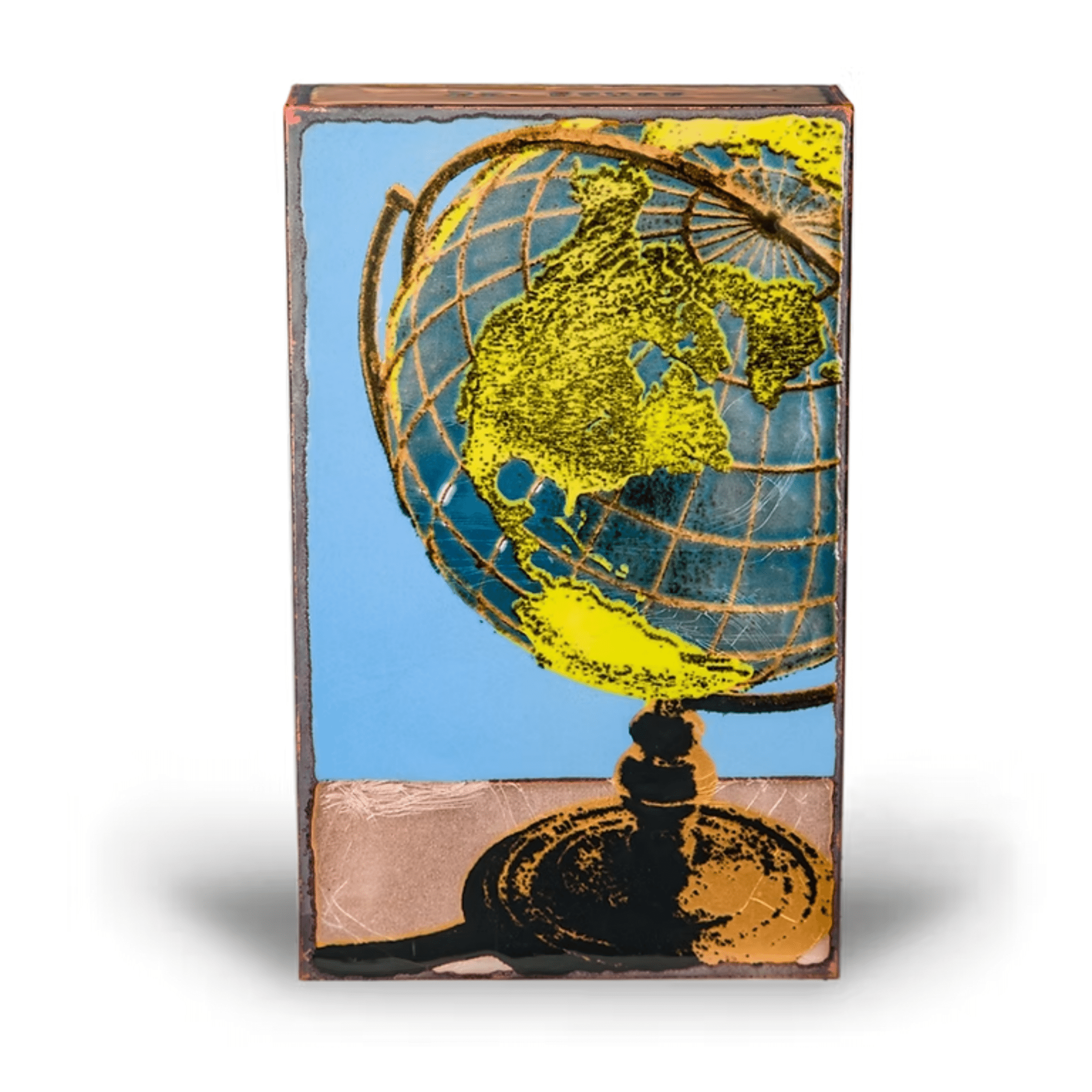 Global - 187 - Copper Art Block - Lizzy G's Fine Gifts