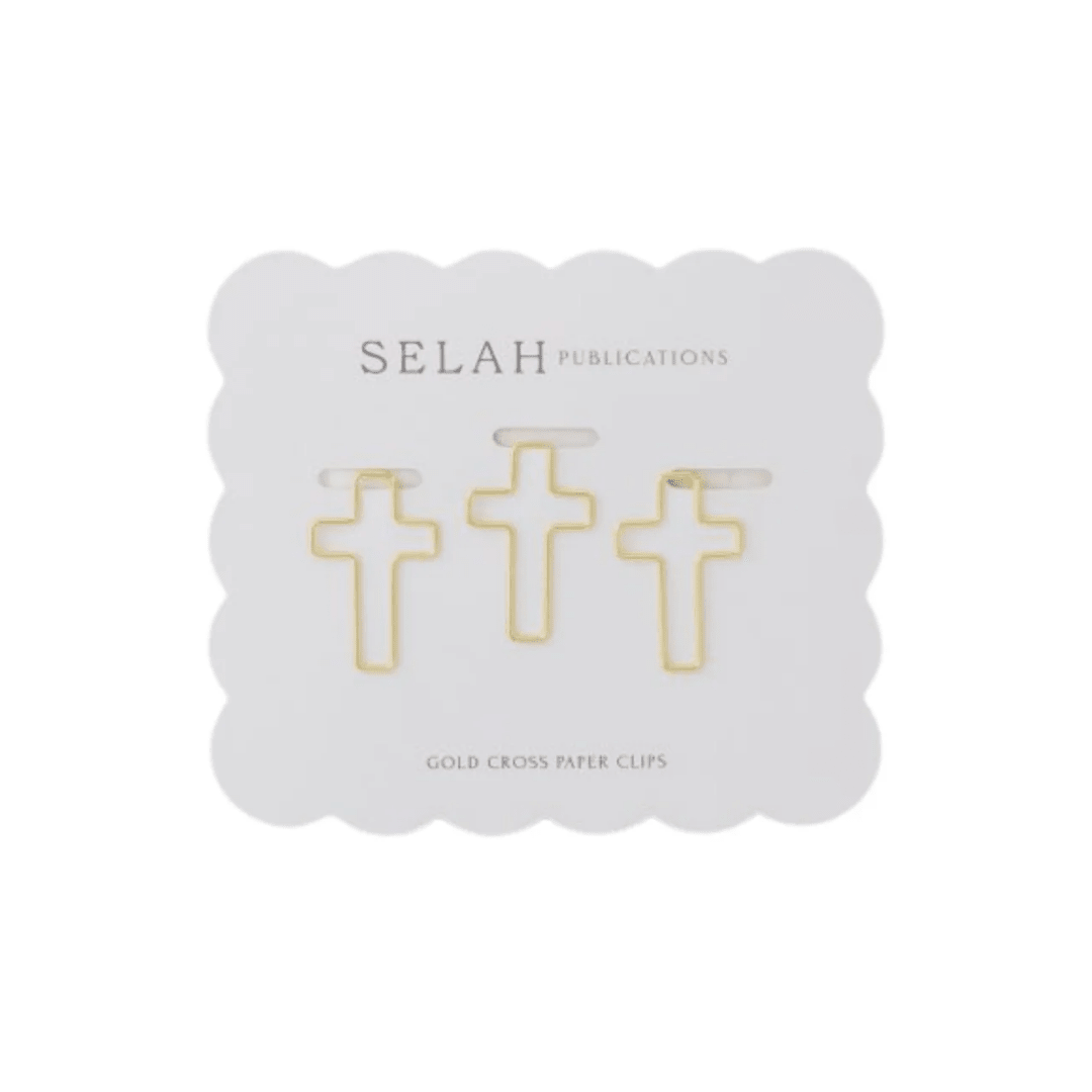 Gold Cross Paperclips/Set of 3 - Lizzy G's Fine Gifts