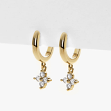 Gold Huggie Hoop Earrings - Angela - Lizzy G's Fine Gifts