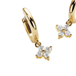 Gold Huggie Hoop Earrings - Angela - Lizzy G's Fine Gifts