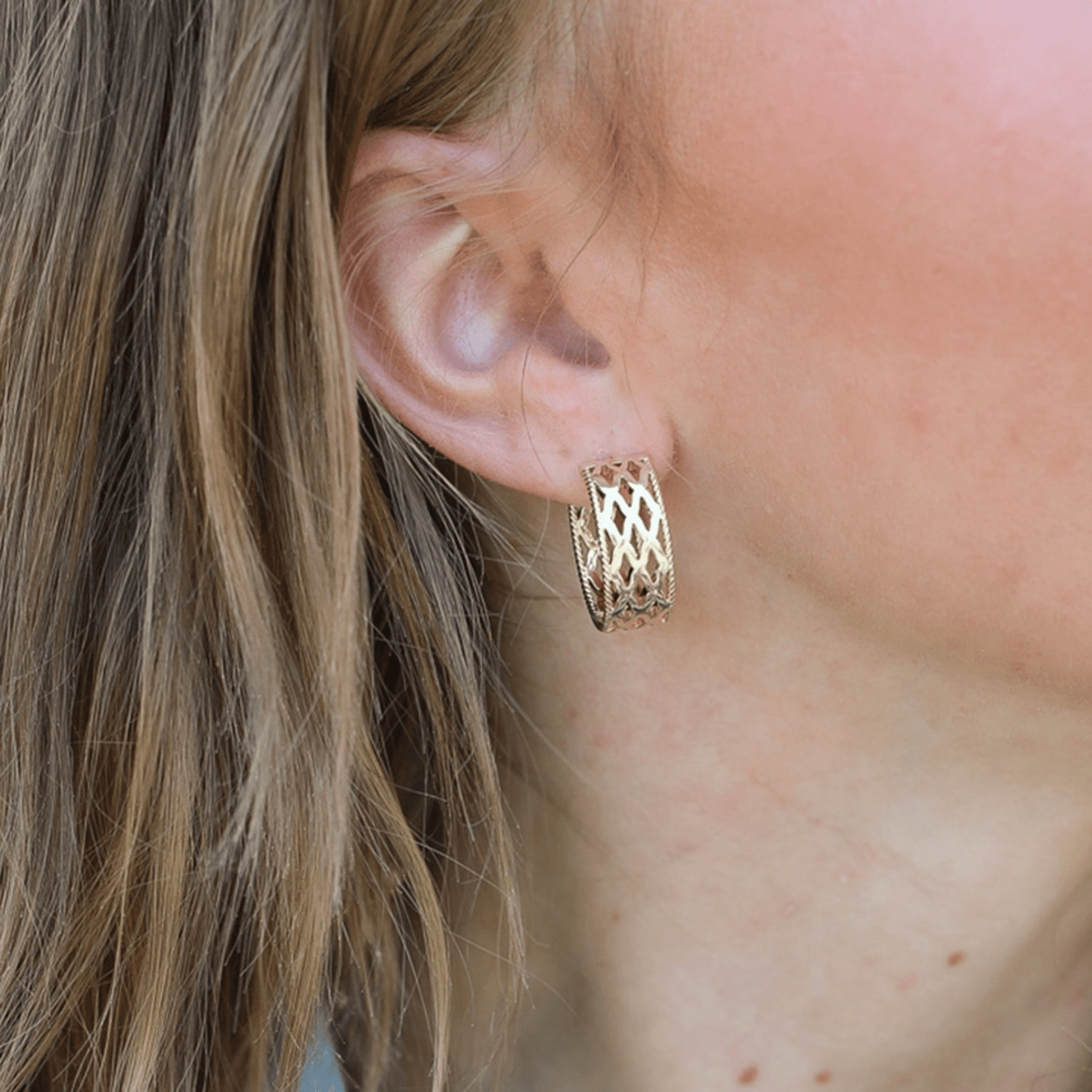 Graceful Mini Hoops - Lizzy G's Fine Gifts