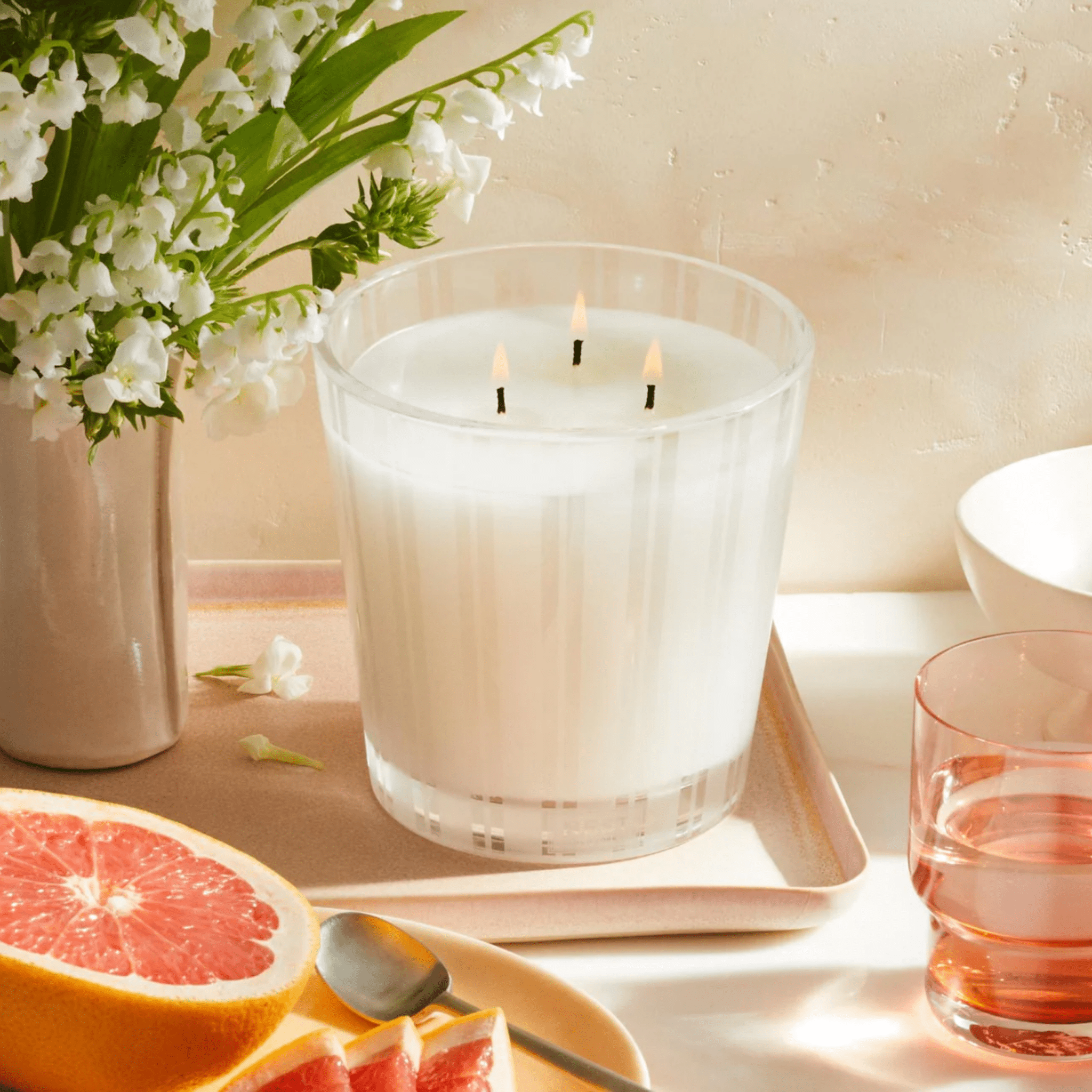 Grapefruit 3 Wick - Lizzy G's Fine Gifts