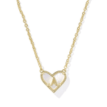Heart Initial Pendant Necklace - Lizzy G's Fine Gifts