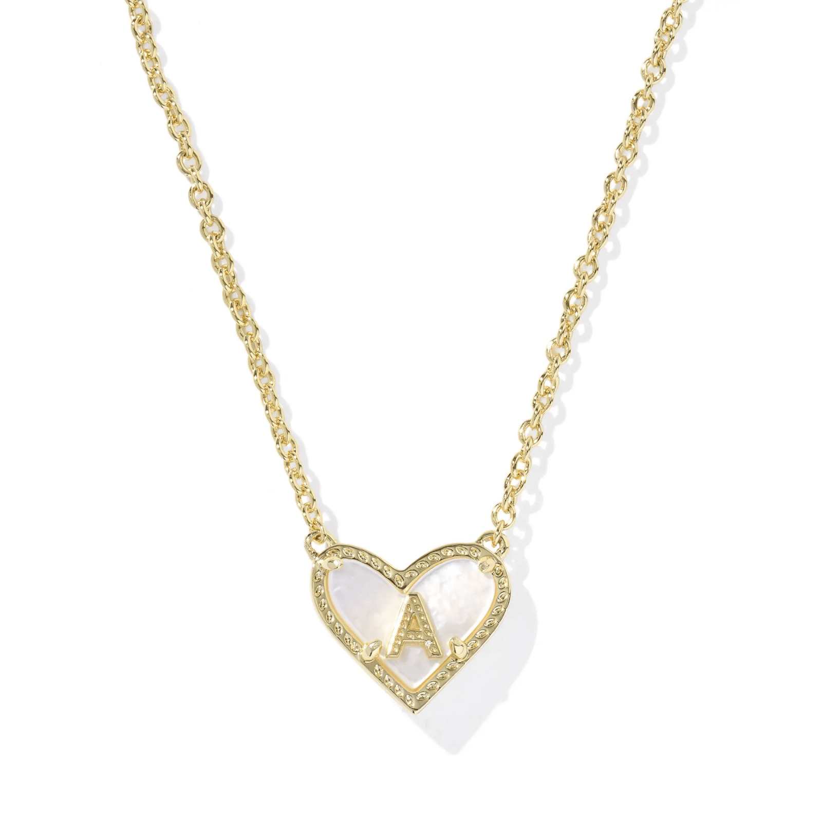 Heart Initial Pendant Necklace - Lizzy G's Fine Gifts