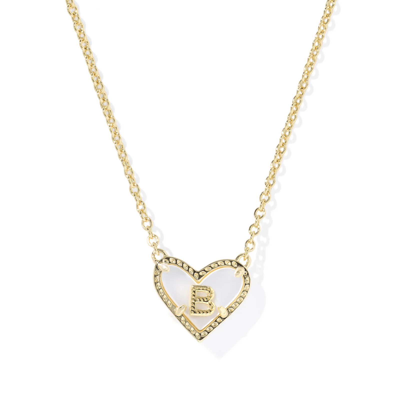 Heart Initial Pendant Necklace - Lizzy G's Fine Gifts