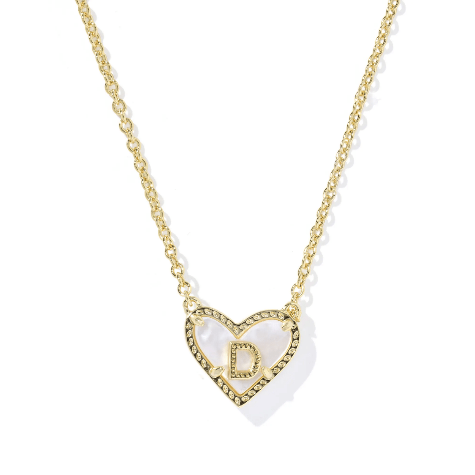 Heart Initial Pendant Necklace - Lizzy G's Fine Gifts