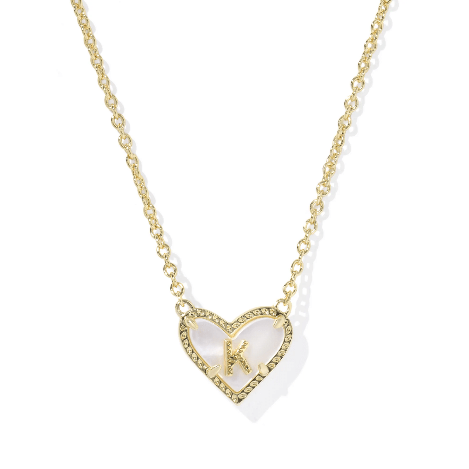 Heart Initial Pendant Necklace - Lizzy G's Fine Gifts