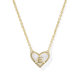Heart Initial Pendant Necklace - Lizzy G's Fine Gifts