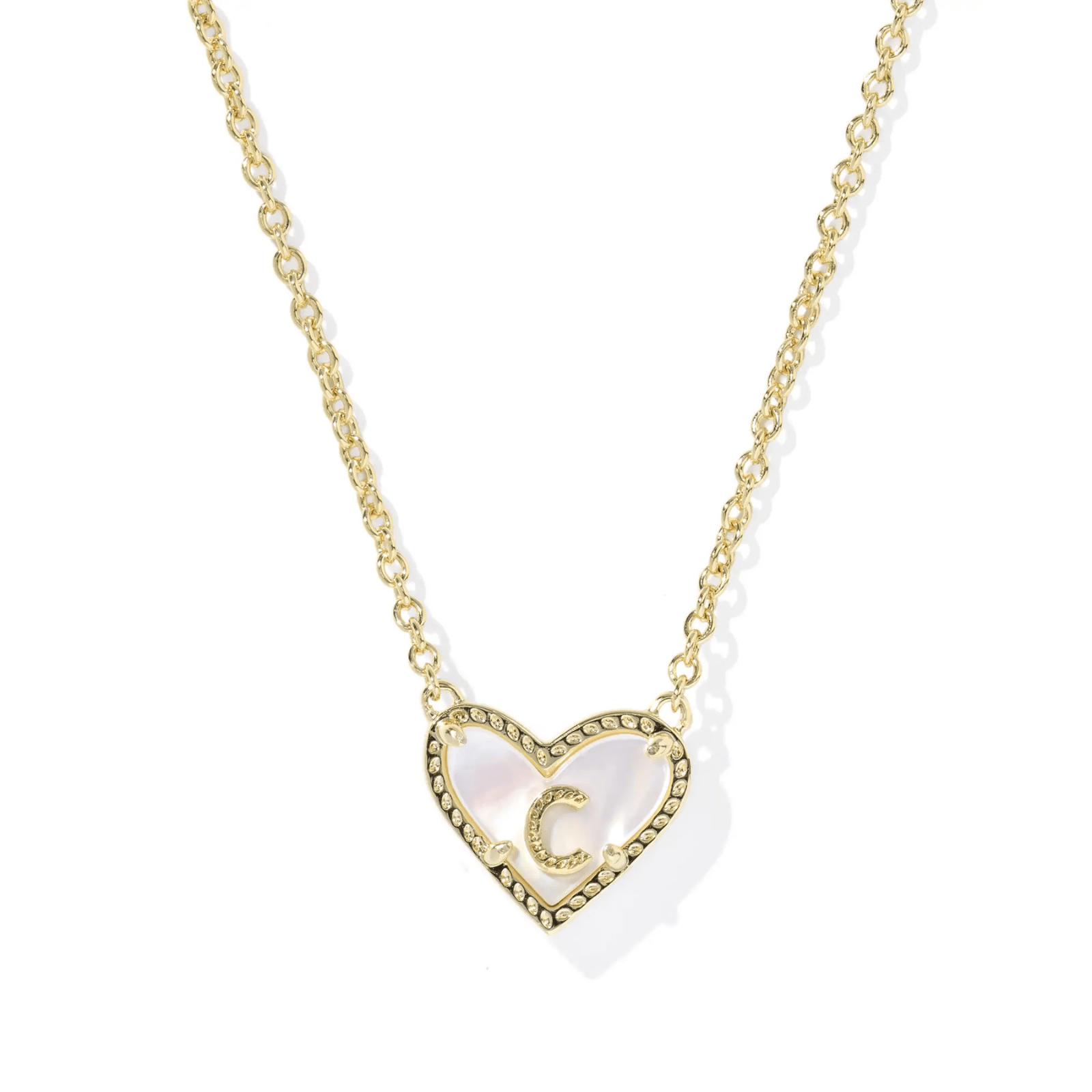 Heart Initial Pendant Necklace - Lizzy G's Fine Gifts
