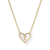 Heart Initial Pendant Necklace - Lizzy G's Fine Gifts