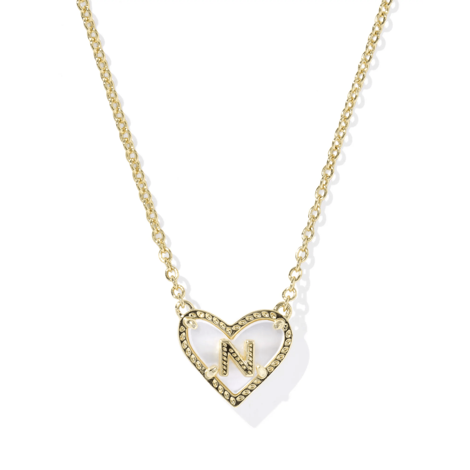Heart Initial Pendant Necklace - Lizzy G's Fine Gifts