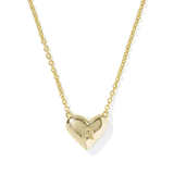 Heart Initial Pendant Necklace - Lizzy G's Fine Gifts