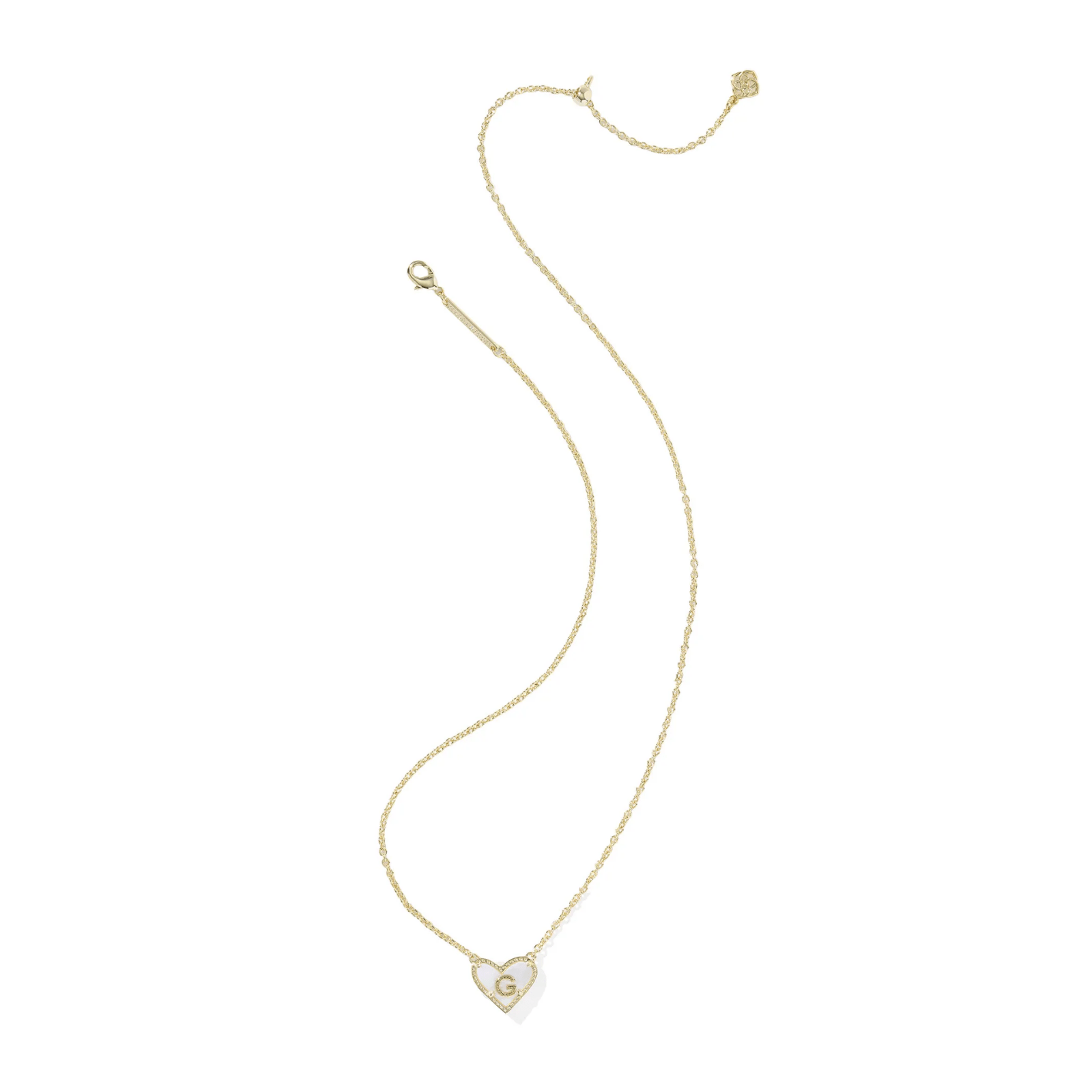 Heart Initial Pendant Necklace - Lizzy G's Fine Gifts