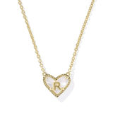 Heart Initial Pendant Necklace - Lizzy G's Fine Gifts