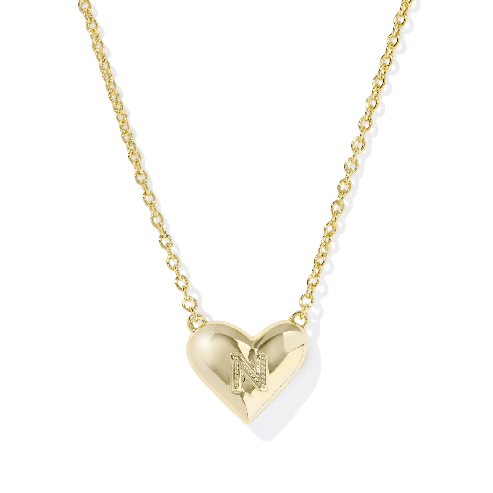 Heart Initial Pendant Necklace - Lizzy G's Fine Gifts