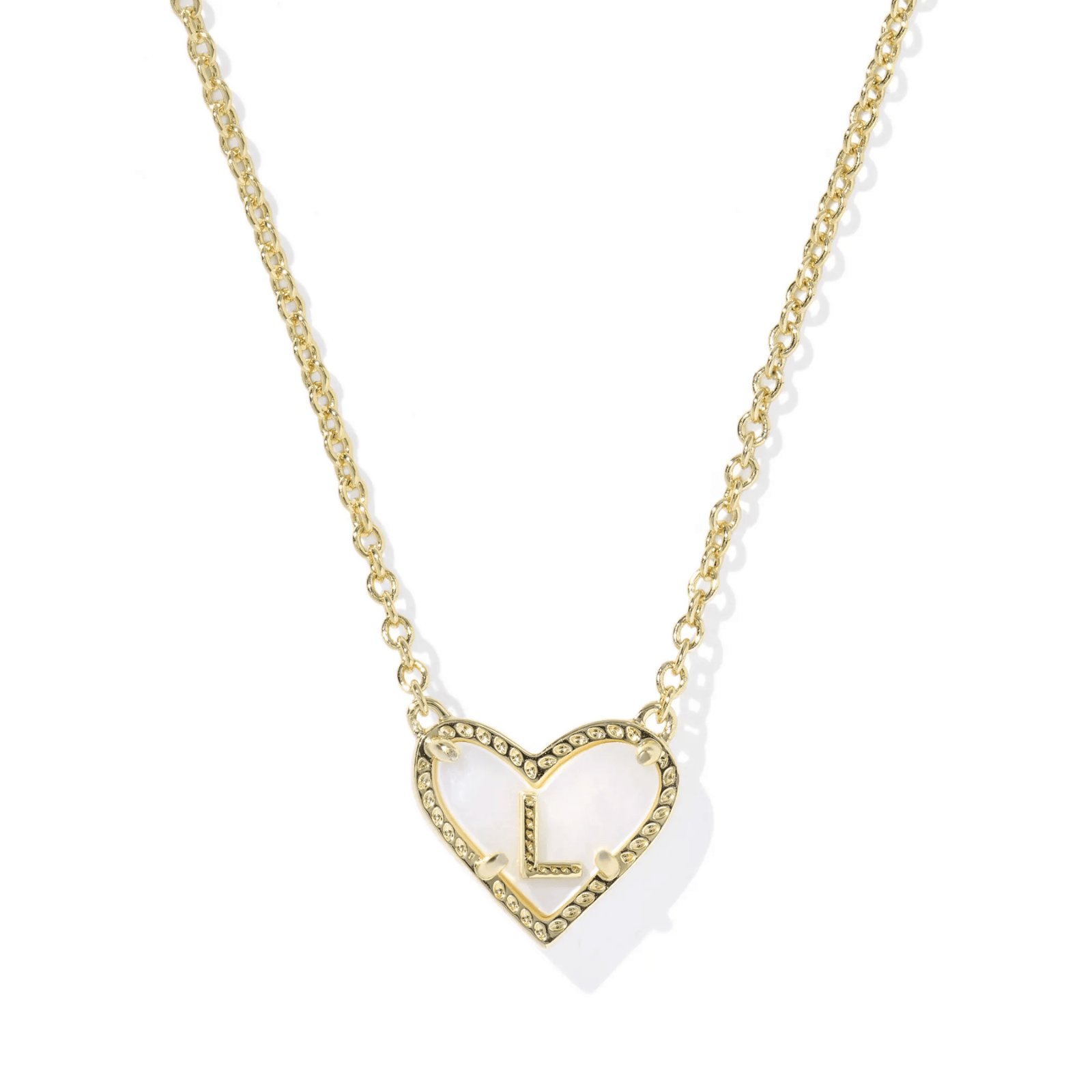 Heart Initial Pendant Necklace - Lizzy G's Fine Gifts