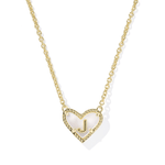 Heart Initial Pendant Necklace - Lizzy G's Fine Gifts