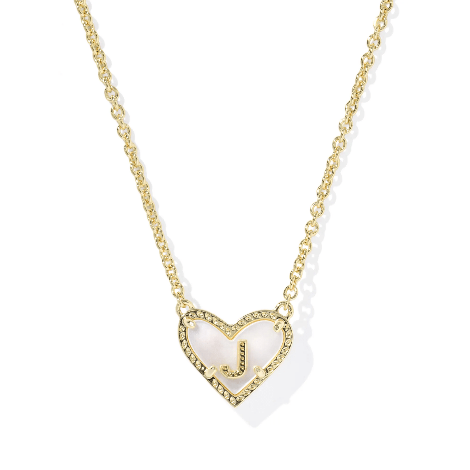 Heart Initial Pendant Necklace - Lizzy G's Fine Gifts